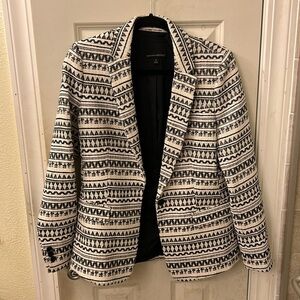 Banana Republic ethnic woven blazer.